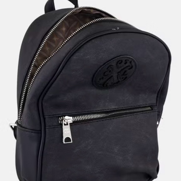 Christian Lacroix Marley PU Denim Backpack – Black Denim
